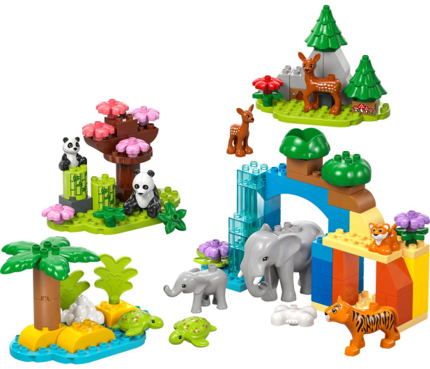 LEGO DUPLO 10446 Rodziny dzikich zwierząt 3 w 1 - 1283652 - zdjęcie 6